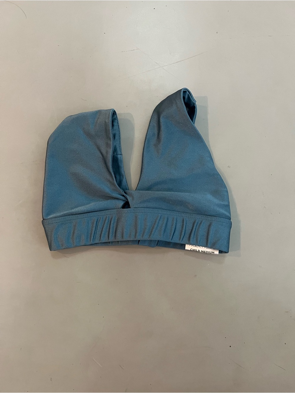 Girls blue shiny tiger Friday bra top